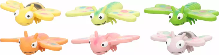 Lateksihyönteinen Bibu 10cm lajitelma Flamingo - Koiran vinyyli-, latex- ja valolelut - 057494 - 1