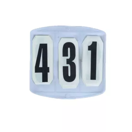 Kilpailunumerolappu suorakaide 95x90mm Hansbo Sport - Ratsastajan asusteet - 010444 - 1