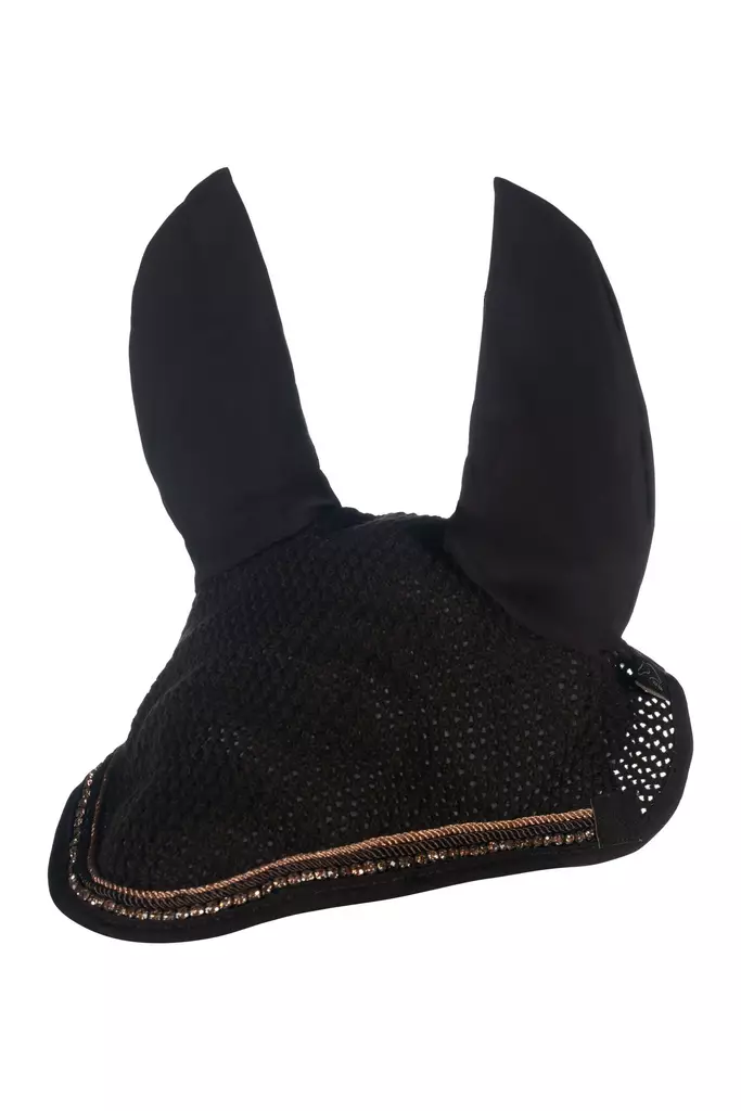 Korvahuppu Rosegold Glamour Style ruskea HKM-sports - Ratsuhevosen huput ja korvapallot - 054044 - 1