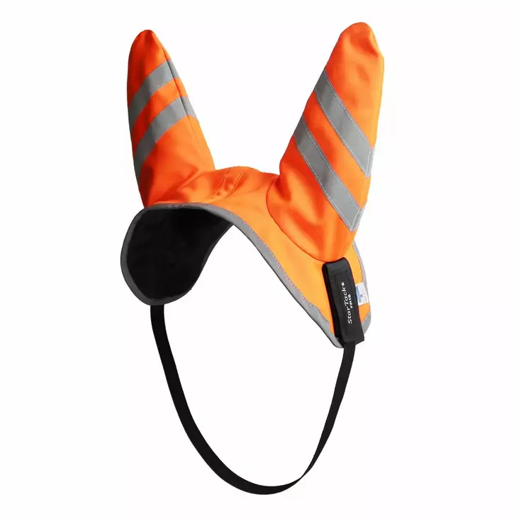Korvahuput huomioväri Fin Hiviz oranssi Star Tack - Ratsuhevosen huput ja korvapallot - 054224 - 1