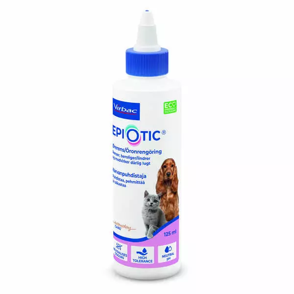 Korvapuhdiste EpiOtic 125ml Virbac - Koiran korvat ja silmät - 059274 - 1