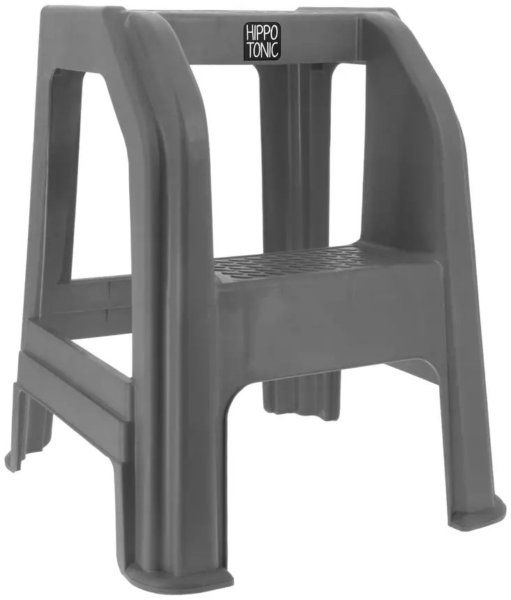 Nousujakkara 2 askelmaa harmaa Hippotonic - Varusteet kentälle, ja maneesiin - 055124 - 1