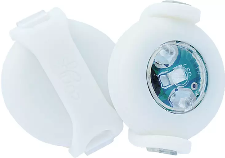Led-valo Luumi 2kpl 32mm paristoilla valkoinen Curli - Koiran heijastimet ja turvavalot - 054454 - 1