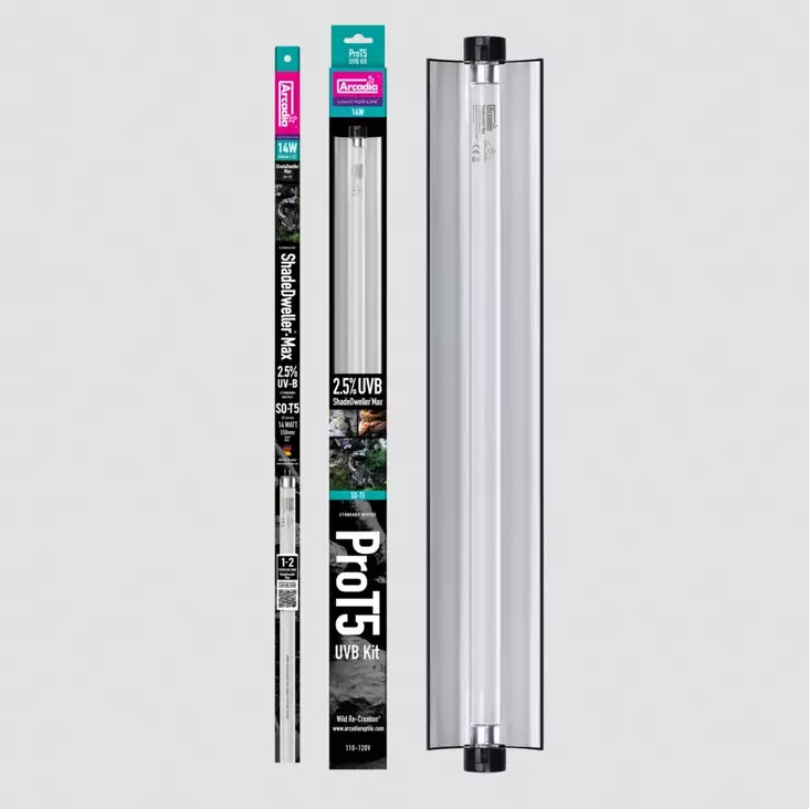 Loisteputki T5 UVB Max Kit 2,5% 14W Shadedweller Arcadia Pro - Terraarion tarvikkeet ja kuivikkeet - 059364 - 1