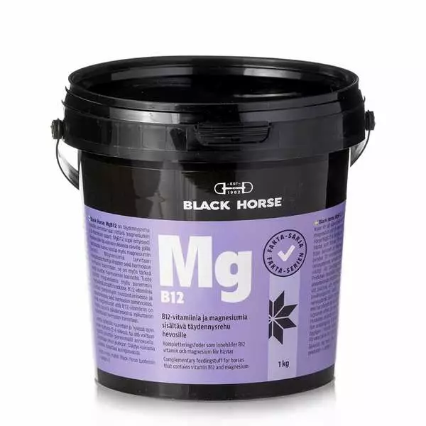 Mg B12 jauhe Black Horse Fakta - Hevosen kivennäiset ja vitamiinit - 000964 - 3