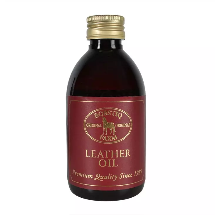 Nahkaöljy Leather Oil 250 ml syvähoitava Borstiq Farm - Hevosen varusteiden hoito ja puhdistus - 060024 - 1
