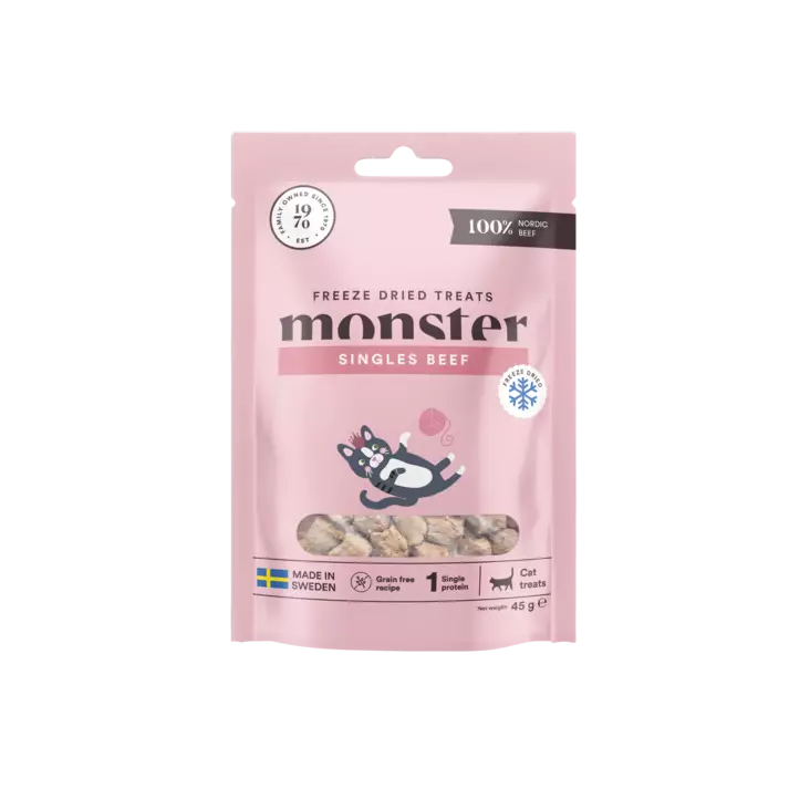 Namipala Freeze Dried Beef 45g monster cat - Kissan herkut ja makupalat - 029634 - 3