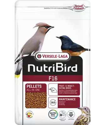 NutriBird F16 pelletti 800g Versele Laga - Lemmikkilintujen ruoka - 055144 - 1