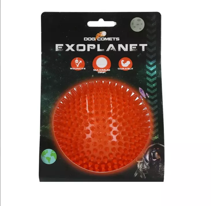Piikkipallo Exoplanet L 10,5cm Dog Comets - Koiran pallot ja heittolelut - 047814 - 1