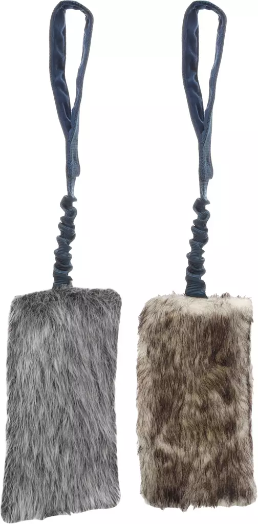 Karvapatukka Fauxtra Chaser joustokahvalla värimix 12x55cm Flamingo - Koiran pehmolelut - 055504 - 1