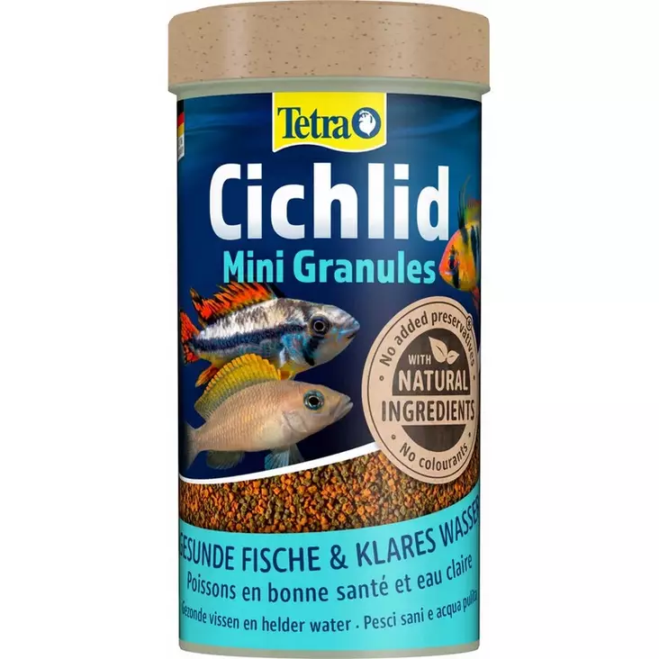 Cichlid Mini Granules 250ml Tetra - Akvaariokalojen ruokinta & lisäravinteet - 056054 - 1