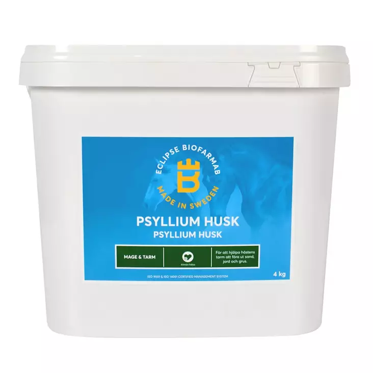 Psyllium Husk 4kg kuorijauhe Eclipse Biofarmab - Lisäravinteet hevosen ruoansulatukselle - 023624 - 1