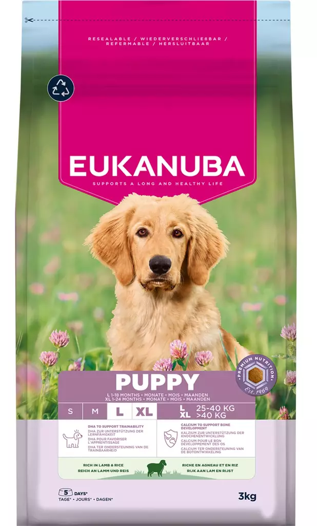 Puppy Lamb L/XL Eukanuba - Kuivaruoat pennuille ja kasvatukseen - 054564 - 1