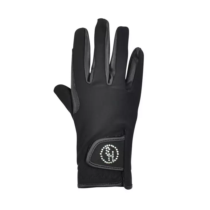 Ratsastuskäsine Diamond Touch musta Hansbo Sport - Ratsastushanskat - 038564 - 1