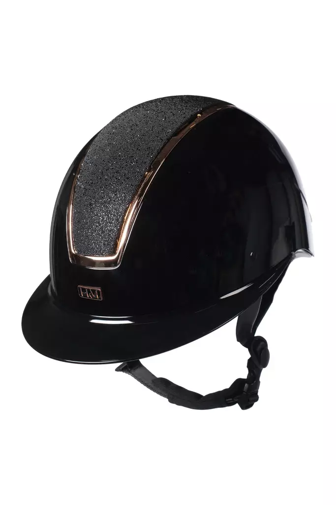 Ratsastuskypärä Lady Shield Brillant black - rose gold HKM-sports - Ratsastuskypärät - 056844 - 1