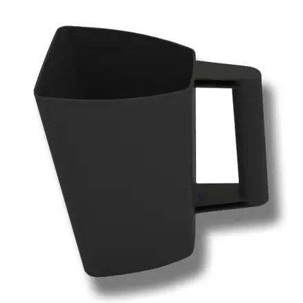 Rehukauha 2L musta muovia V-Plast - Hevosen ruokinta-astiat ja ämpärit - 027924 - 1