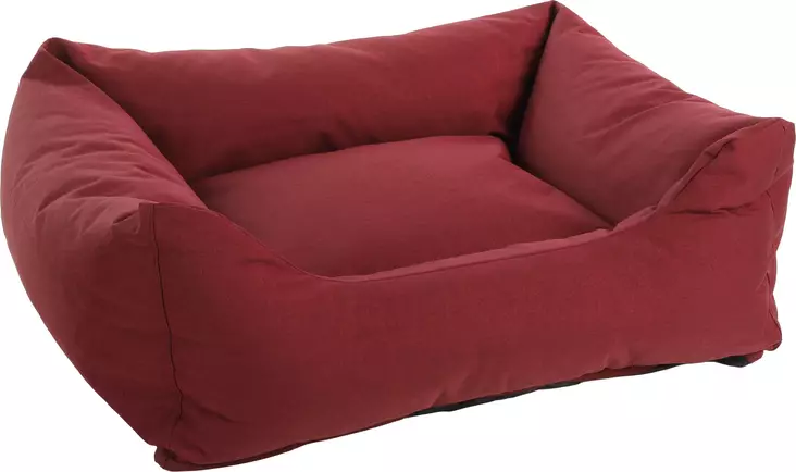 Reunapeti Geneve rectangle 80x67x22cm bordeaux Flamingo - Koiran reunalliset pedit - 057474 - 1