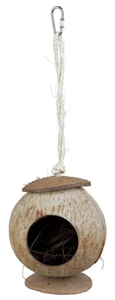 Riippuva kookospähkinämökki 13x31cm Trixie - Pieneläinten pesät ja pedit - 059084 - 1