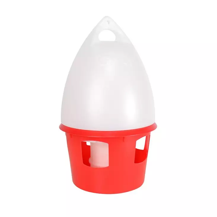 Ruoka- ja vesiautomaatti kyyhkyille 12L puna-valkoinen Gaun - Kotieläinten ruokinta-astiat ja ämpärit - 038804 - 1