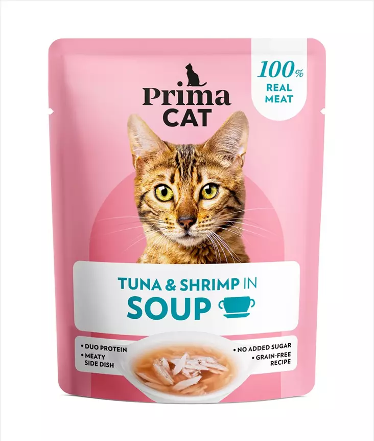 Soups tonnikalaa liemessä 40g PrimaCat - Aikuisten kissojen säilykkeet - 029904 - 2