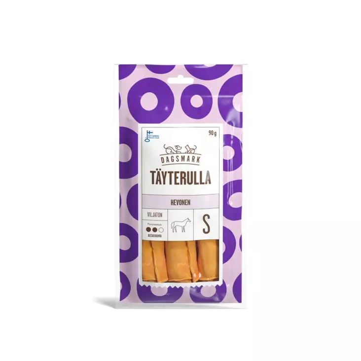 Täyterulla Hevonen S 3kpl 90g Dagsmark - Koirien puruluut - 051934 - 1