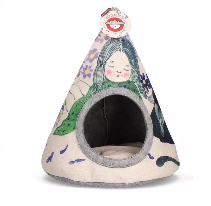 Tiipiipesä 42x56cm Violet Flower Takara - Kissan pesä-, iglu- ja riippupedit - 050484 - 1