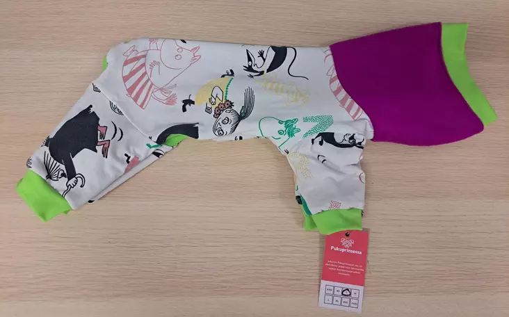 Trikoohaalari Muumi fleecevuorella S 31cm Pukuprinsessa - Koiran haalarit - 055894 - 1