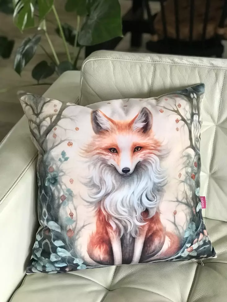 Tyyny istuva kettu 45x45cm KABOO - Koti ja sisustus - 038024 - 1