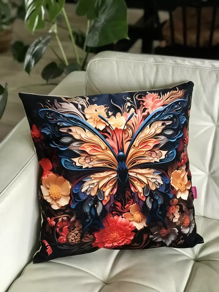 Tyyny perhonen 45x45cm KABOO - Koti ja sisustus - 037994 - 1