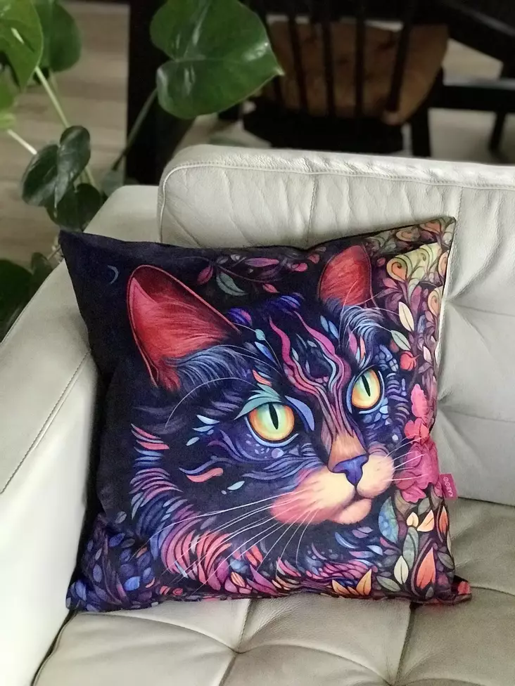 Tyyny punakorvainen kissa 45x45cm KABOO - Koti ja sisustus - 038004 - 1