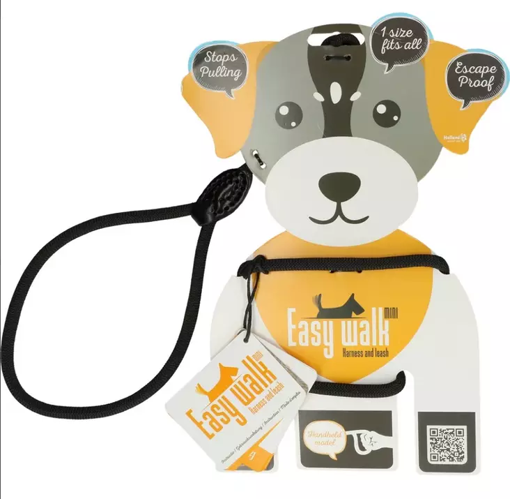 Valjassetti mini 210cm musta Easy Walk - Koiran perusvaljaat - 047614 - 1