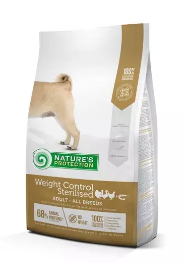 Weight Control Sterilised Siipikarja & Krilli 4kg Nature's Protection - Koiran kuivaruoat aikuisille koirille - 057484 - 1