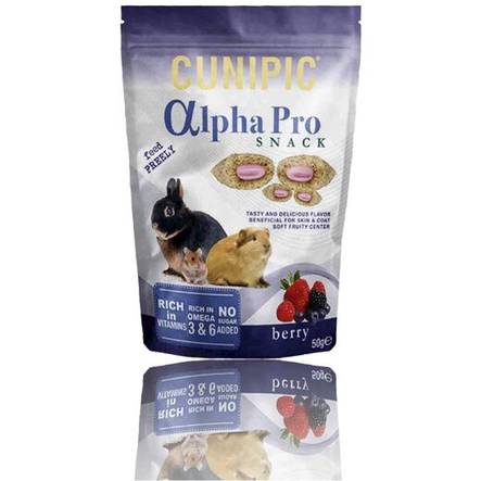 Berry Snack 50g Alpha Pro Cunipic - Pieneläinten herkut ja namipalat - 038435 - 1