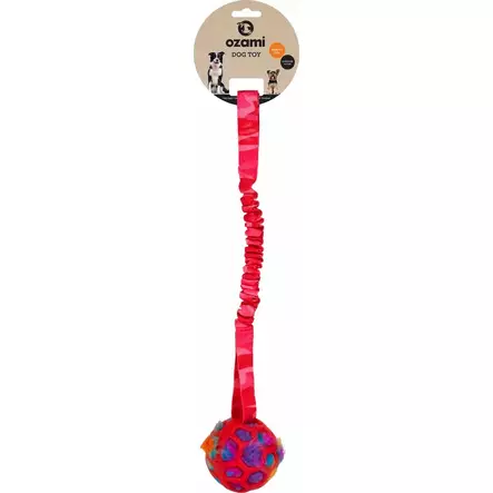 Verkkopallo Play n Tug pink camo 50cm OZami - Koiran köysilelut - 053695 - 1
