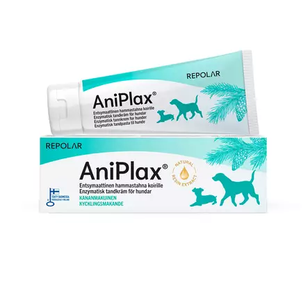 AniPlax entsymaattinen hammastahna koirille 75ml Repolar - Koiran hammashoito - 055065 - 1
