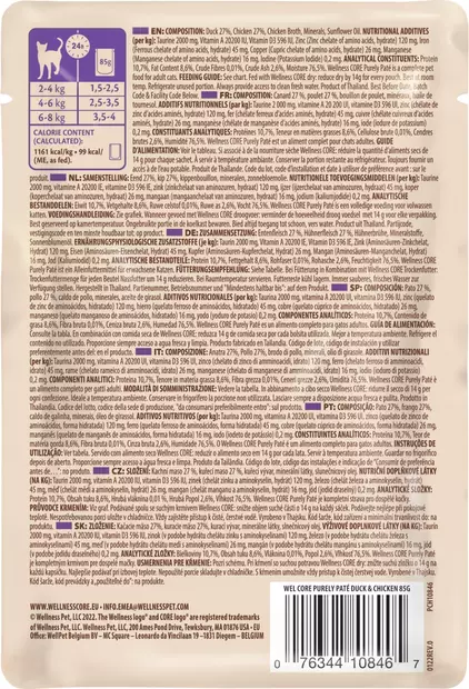 Ankka & Kana 85g Purely Pate CORE - Aikuisten kissojen säilykkeet - 055015 - 2