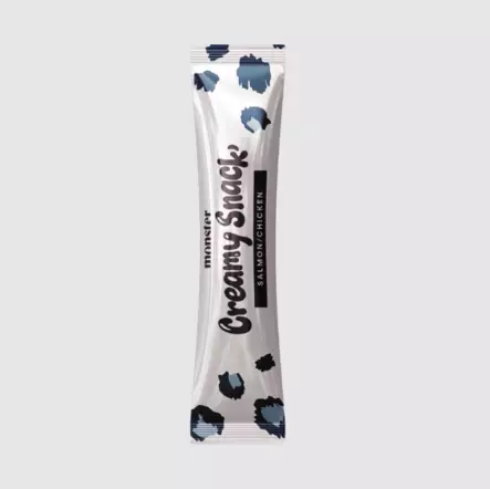 Creamy Snack Salmon / Chicken (Lohi Kana) 6x15g monster cat - Kissan herkut ja makupalat - 059415 - 2