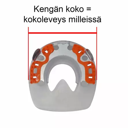 Duplo joustokenkä 134 sivukäänteillä ROUND - Hevosen erikoiskengät - 055445 - 2