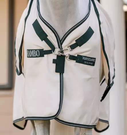 Ihottumaloimi Rambo Pony Hoody kiinteällä kaulakappaleella kalkki / vaaleanvihreä Horseware - Hevosen ihottumaloimet - 056345 - 2