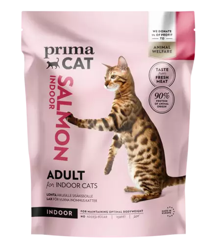 Indoor Adult Salmon PrimaCat - Kissan kuivaruoat pennut ja kasvatus - 056335 - 1