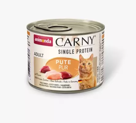 Kalkkuna 100% 200g tlk Carny Animonda - Aikuisten kissojen säilykkeet - 050655 - 1