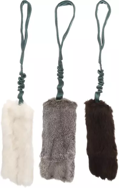 Kaninkarvapatukka Furtra Chaser joustokahvalla 55x11cm värimix Flamingo - Koiran pehmolelut - 055505 - 2