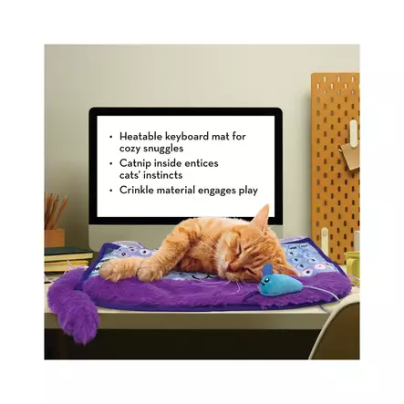 Leponäppäimistö 3x45x25cm lämmitettävä, kissanmintulla Key Play Mat Comfort KONG - Kissan pehmolelut - 055845 - 2
