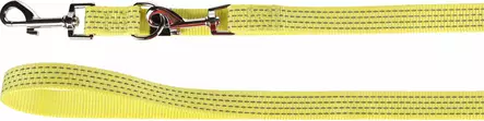 Monitoimitalutin Len nylon heijastava 200x2cm neonkeltainen Flamingo - Koiran heijastimet ja turvavalot - 059785 - 1