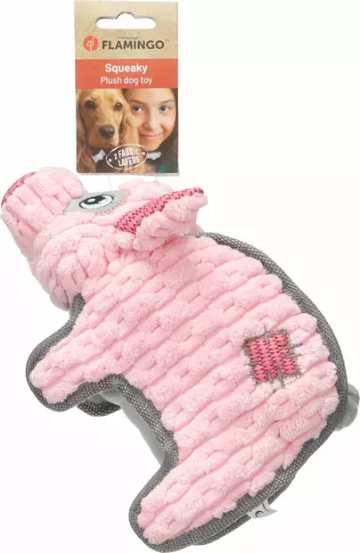 Pehmopossu Kardi 24x16cm pink Flamingo - Koiran pehmolelut - 057395 - 2