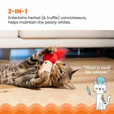 Pehmosieni A Really Fungi punainen Catstages - Kissan pehmolelut - 055915 - 2