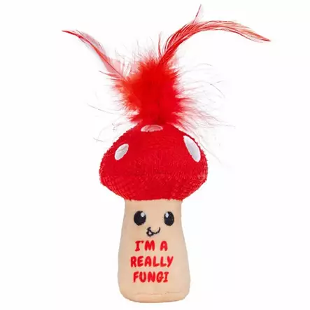 Pehmosieni I'm A Really Fungi 9x20x6cm punainen Catstages - Kissan pehmolelut - 055915 - 1