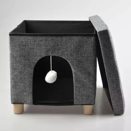 Raapimatalo Gina 38x38x38cm harmaa Duvo+ - Kissan raapimatynnyrit ja -tornit - 054895 - 2