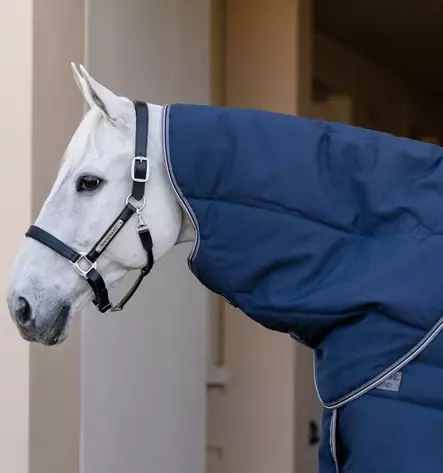 Talliloimi Rambo Optimo Stable Plus 200g irrotettavalla kaulakappaleella navy-thunderstorm grey & silver Horseware - Hevosen toppatalliloimet - 055405 - 2