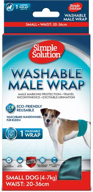 Urosvyö pestävä Washable Male Wrap turkoosi Simple Solution - Juoksuaika- ja pissasuojat - 057515 - 1